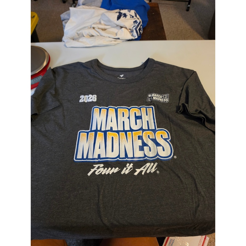 Fanatics Womens March Madness 2026 Four It All T-Shirt Charcoal Gray 2XL NCAA